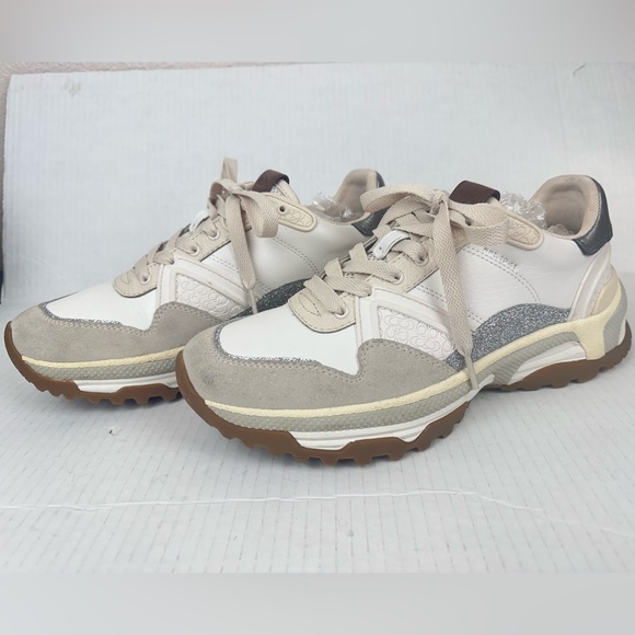 Coach C143 Runner Sneakers With Glitter - Picture 1 of 9